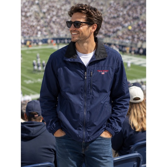 Polo Sport Ralph Lauren Other - Polo Sport Ralph Lauren Mens Navy Blue Windbreaker Jacket Logo Size M